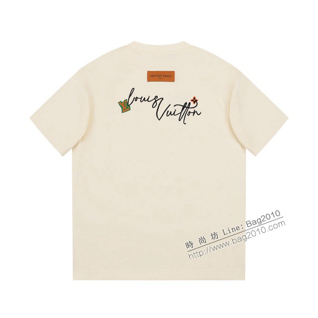 Louisvuitton路易威登Lv專門店2023SS新款刺繡T恤 男女同款 tzy2757